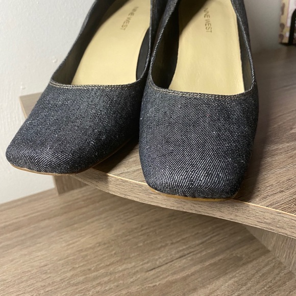 NINE WEST Denim Wedge Shoes - Picture 8 of 13
